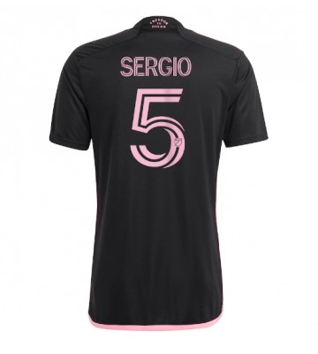 Inter Miami Sergio Busquets #5 Segunda Equipación 2023-24 Manga Corta